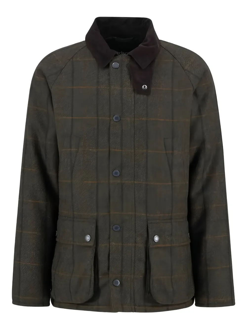 Barbour checked corduroy collar jacket | Brown | Image 1