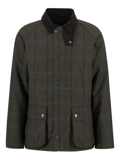 Barbour checked corduroy collar jacket