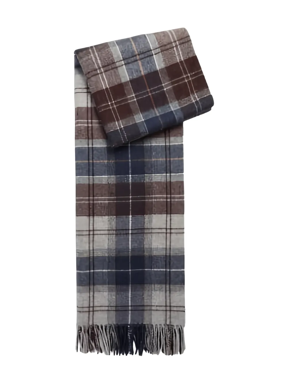 Barbour plaid fringed scarf | Men | Image 2