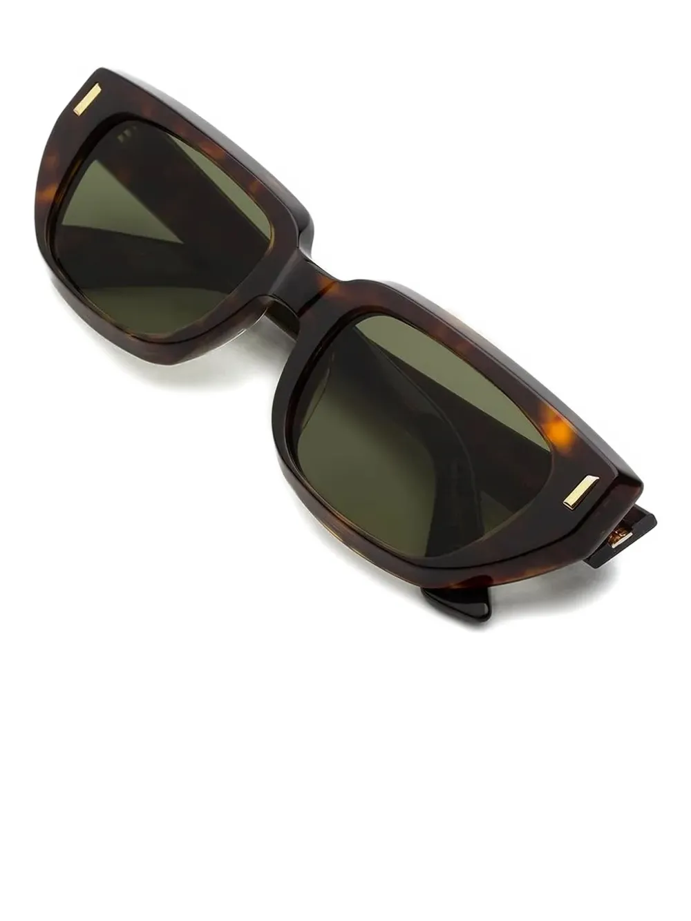 Marni Eyewear Etezea zonnebril met schildpadschild-design Bruin