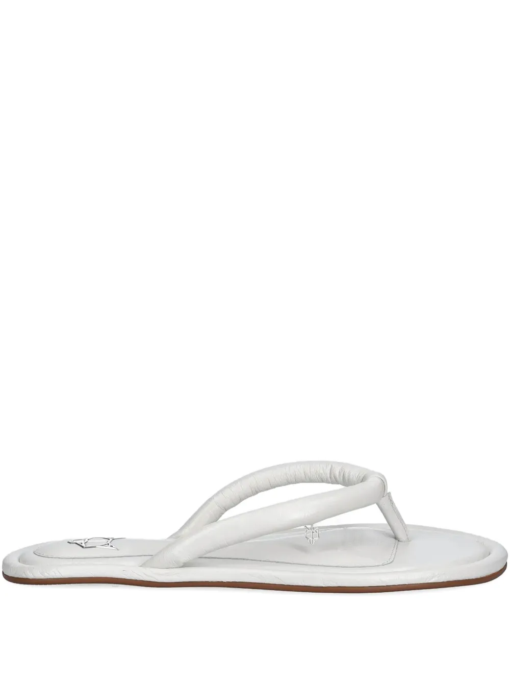 NAKED WOLFE Grenada leren sandalen Wit