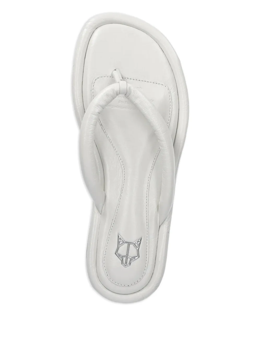 NAKED WOLFE Grenada leren sandalen Wit