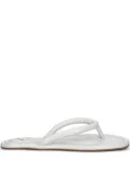 NAKED WOLFE Grenada leather thong sandals - White