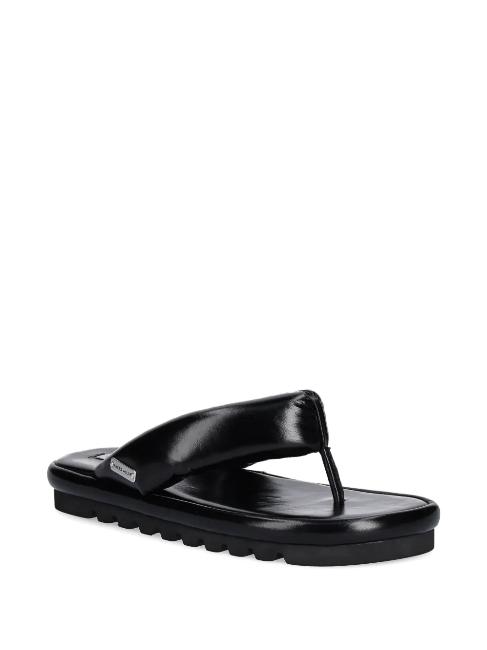 NAKED WOLFE Hilary padded leather thong slides | Flat Sandals | Image 2