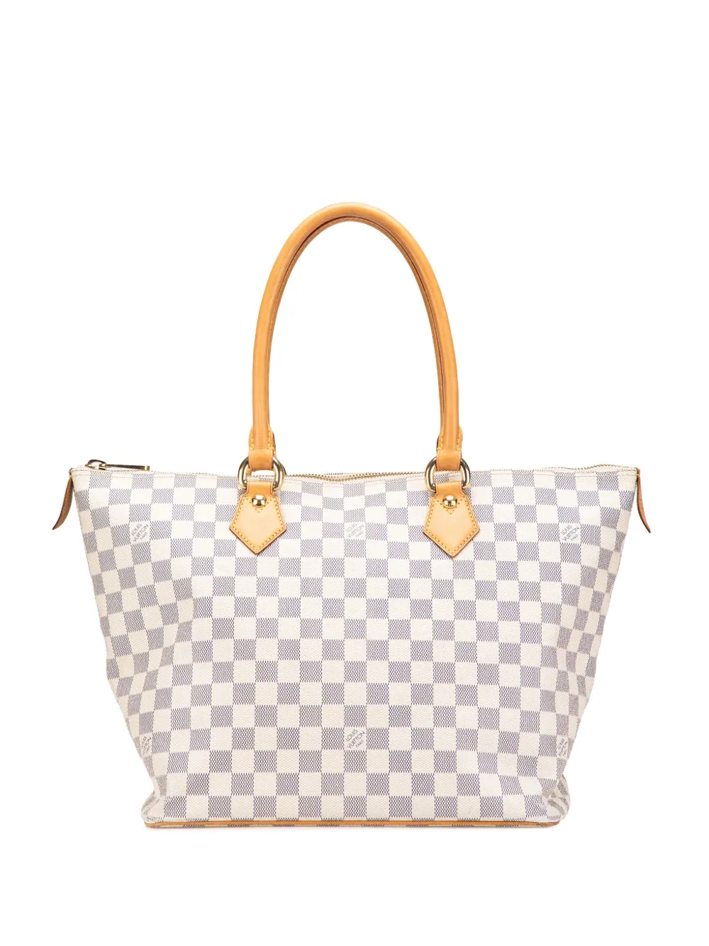 Louis Vuitton Pre-Owned sac porté épaule Saleya MM en toile Damier Azur (2008) | blanc | Image 1