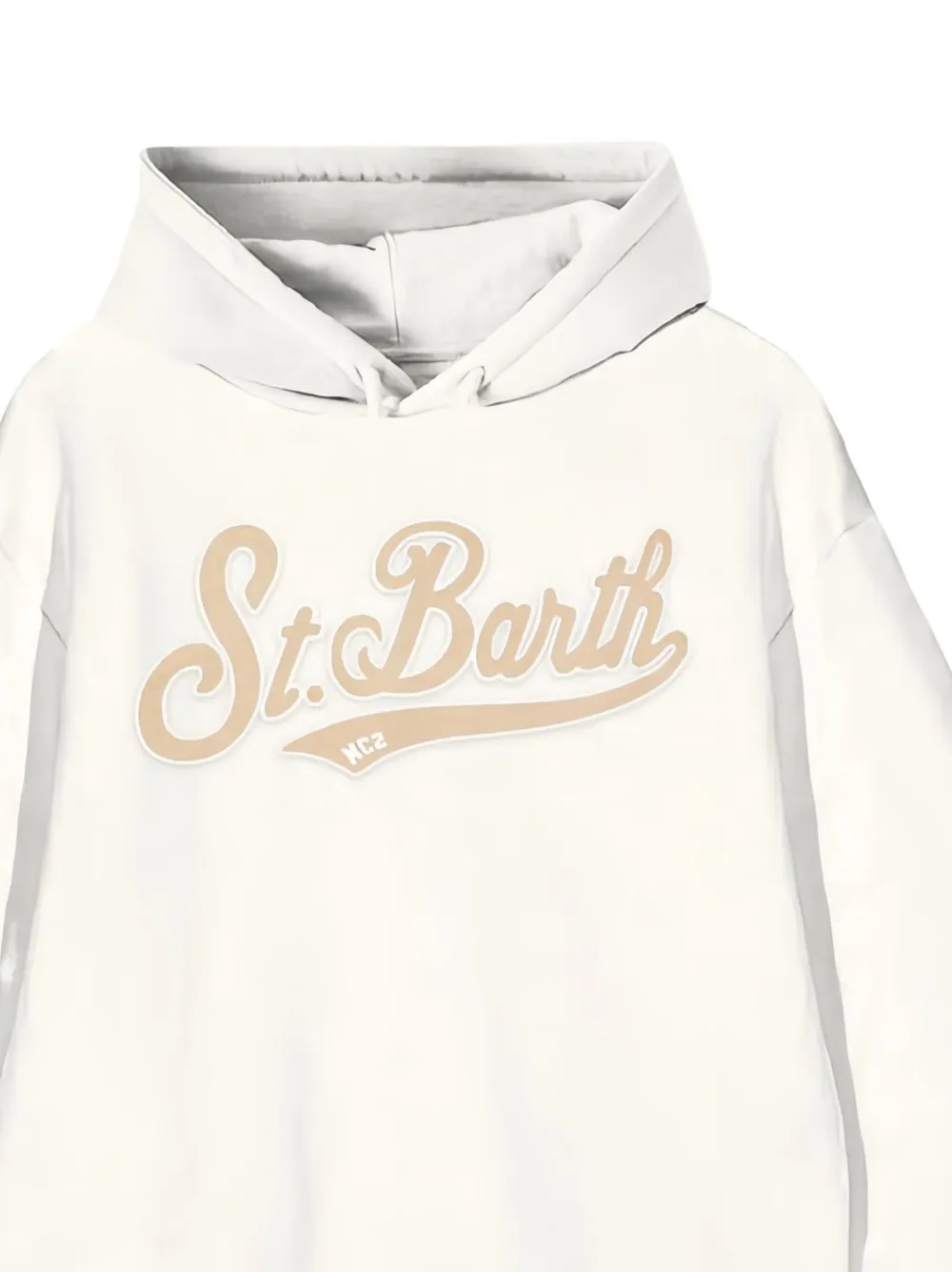 MC2 Saint Barth Kids Hoodie met logoprint Wit
