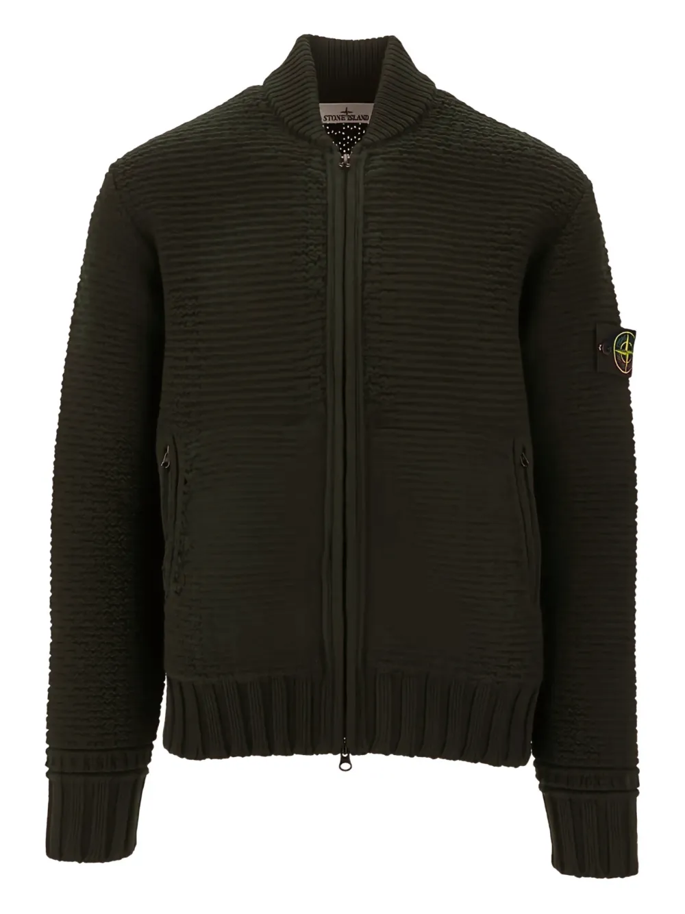Stone Island Cardigan con zip - Verde