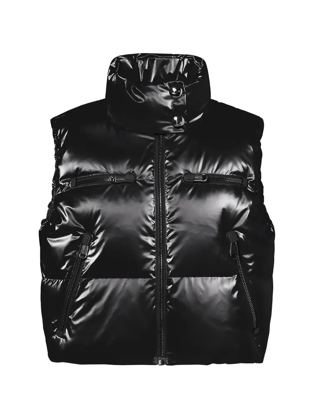 Goldbergh padded zip-up gilet - Schwarz