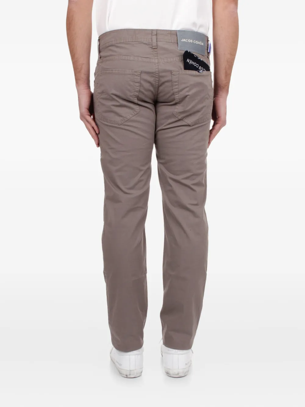Jacob Cohen Nick Slim-cut Trousers In Brown