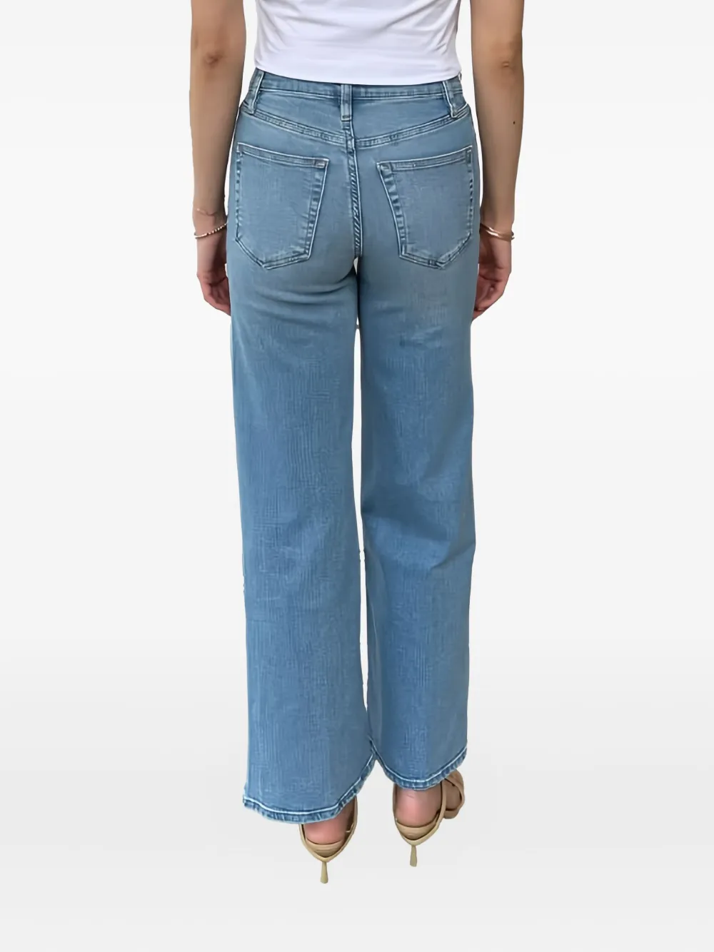 FRAME cotton-blend jeans - Blauw