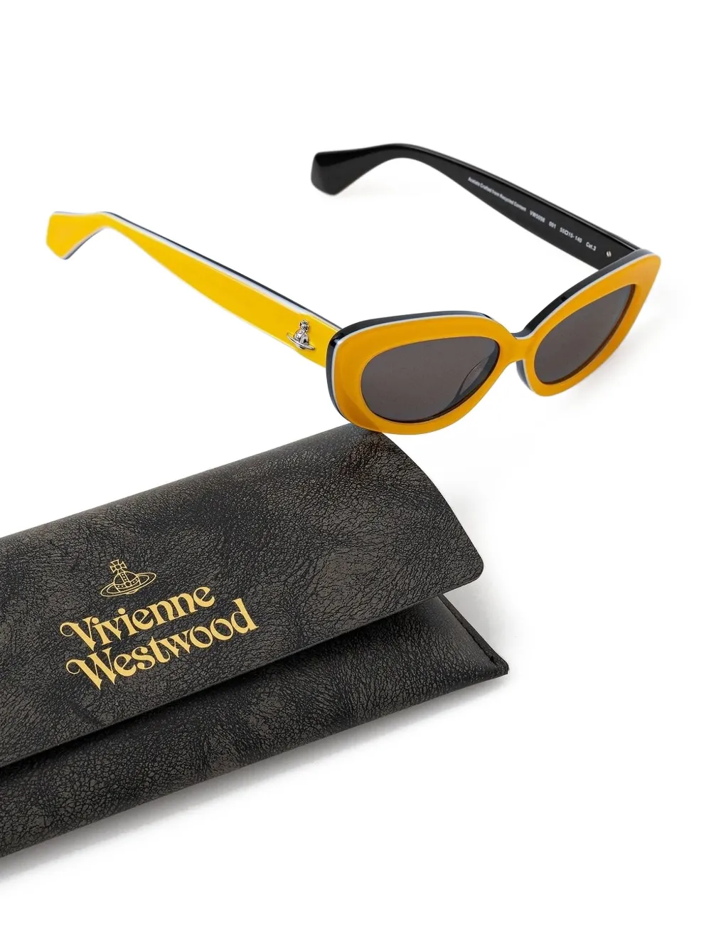 Vivienne Westwood cat-eye frame sunglasses Geel