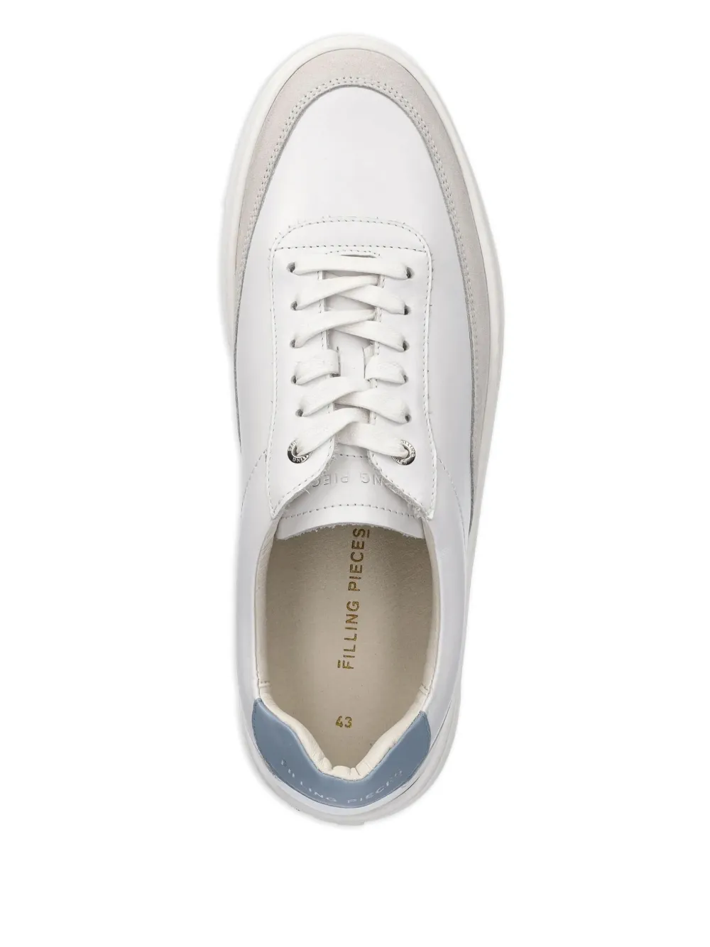 Filling Pieces suede-panel sneakers White