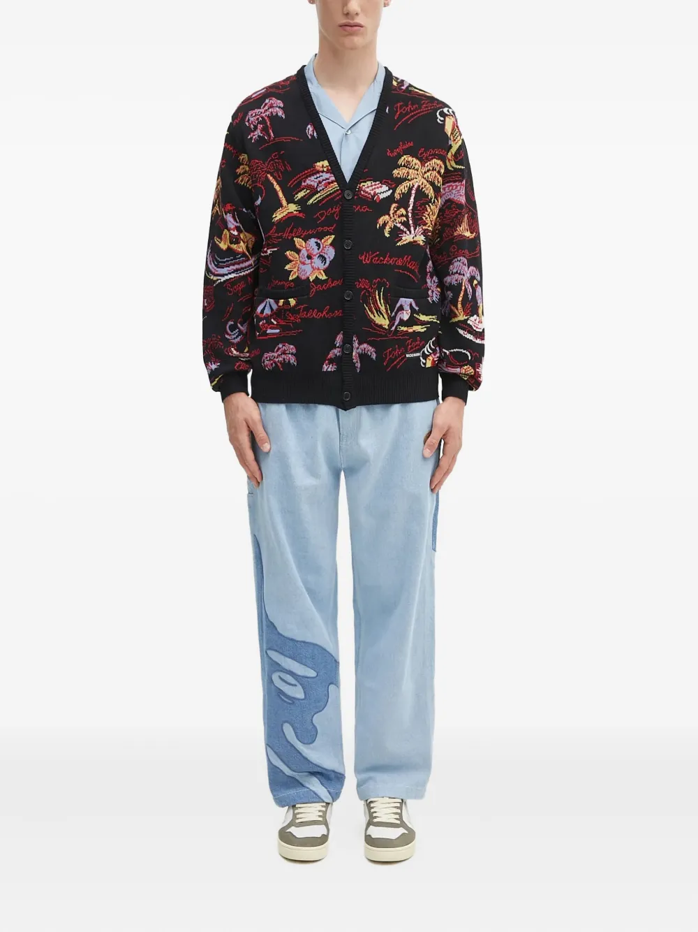 WACKO MARIA tropical-pattern cardigan | Cardigans | Image 2