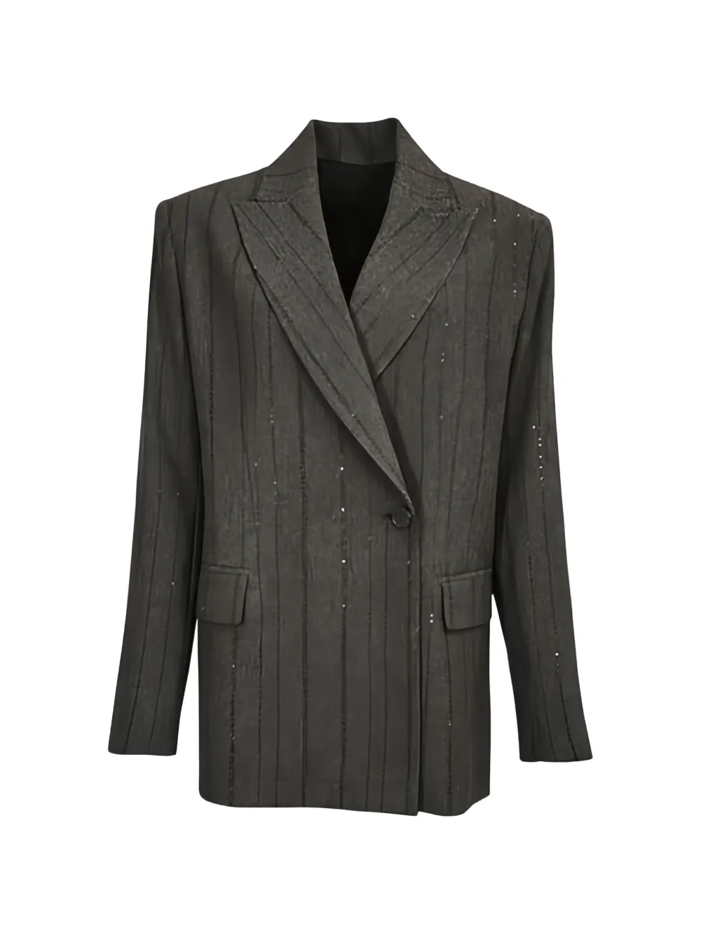 Antonelli pinstriped embellished blazer - Grigio