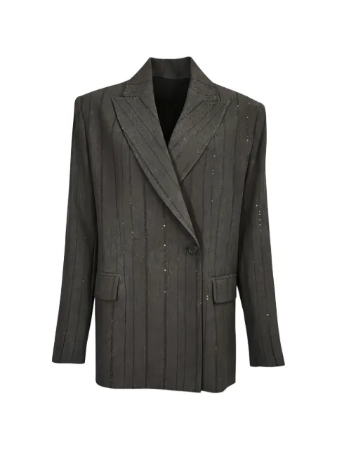 Antonelli pinstriped embellished blazer