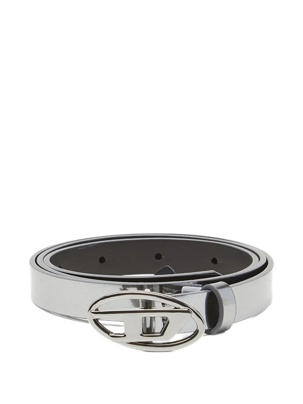 Diesel B-1dr 15 logo-plaque belt - Grigio