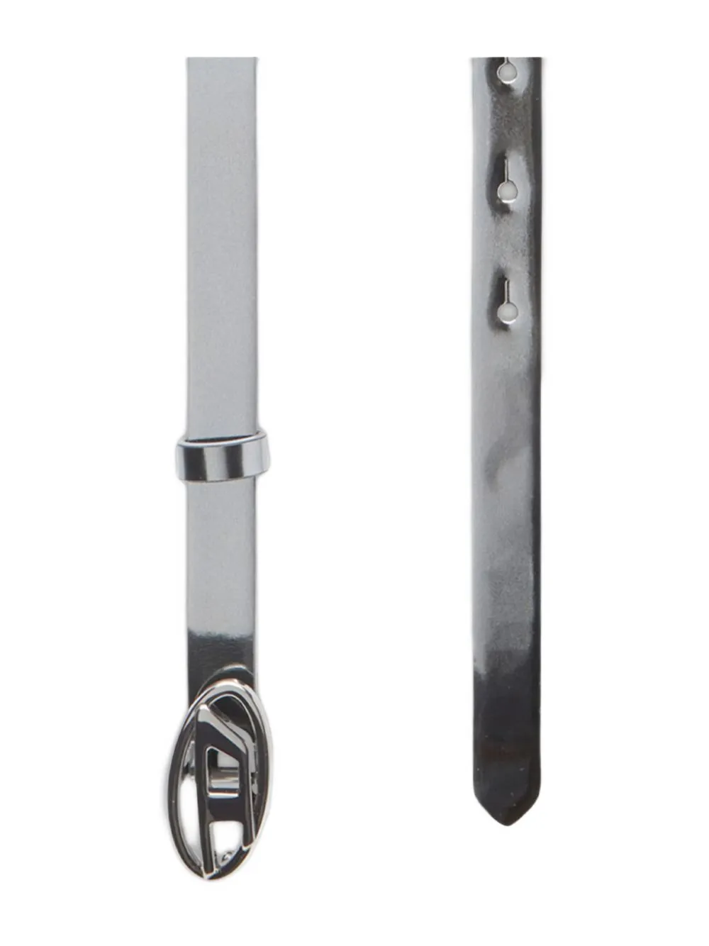 Diesel B-1dr 15 Logo-plaque Belt - Grey 