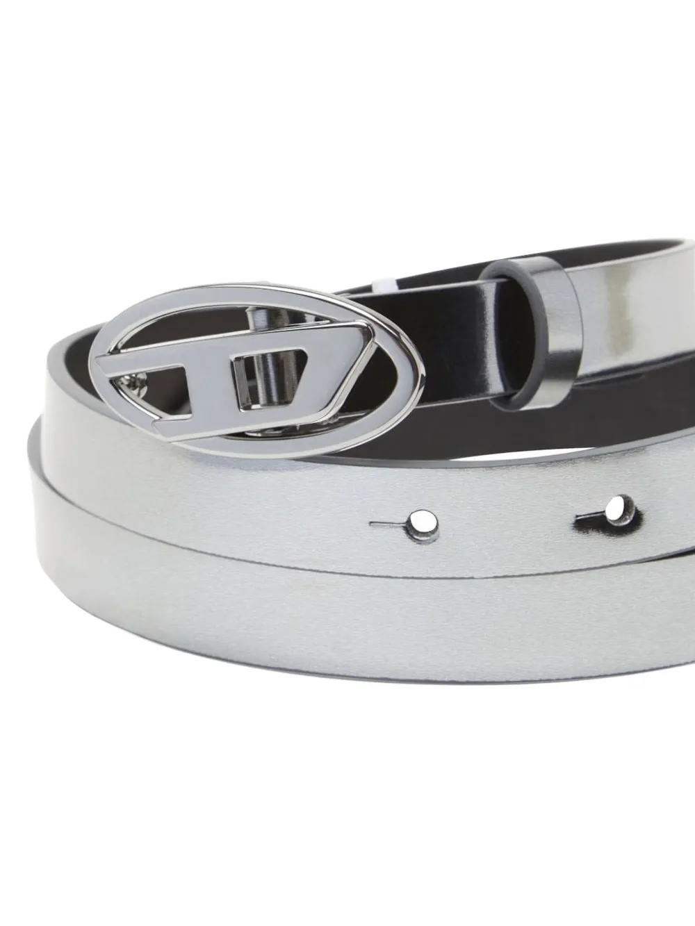  Diesel B-1dr 15 Logo-plaque Belt - Grey 