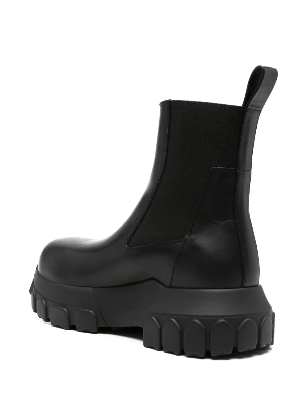 Rick Owens Leren enkellaarzen Zwart