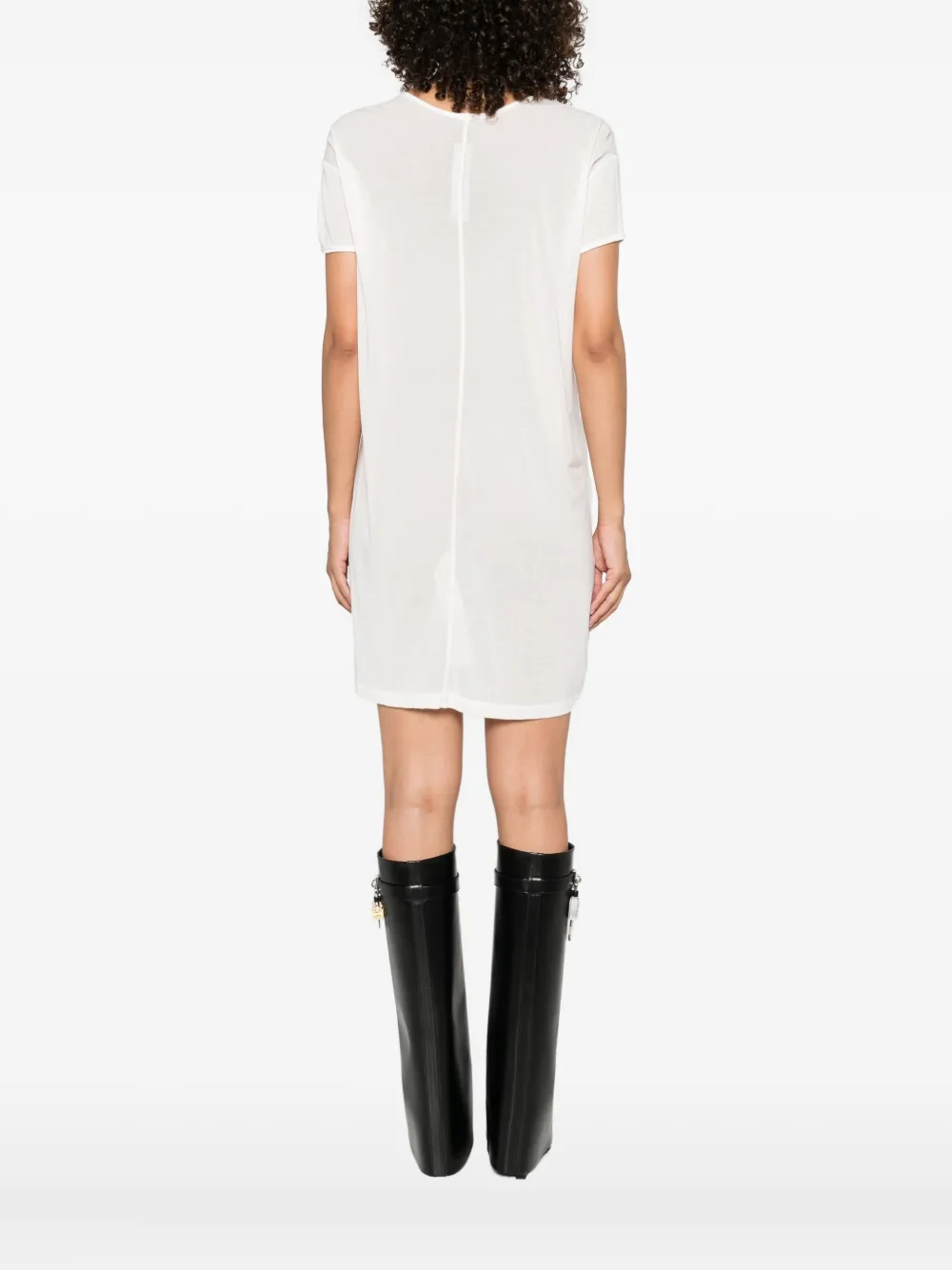 Rick Owens asymmetric draped T-shirt Wit
