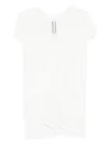 Rick Owens asymmetric draped T-shirt - White
