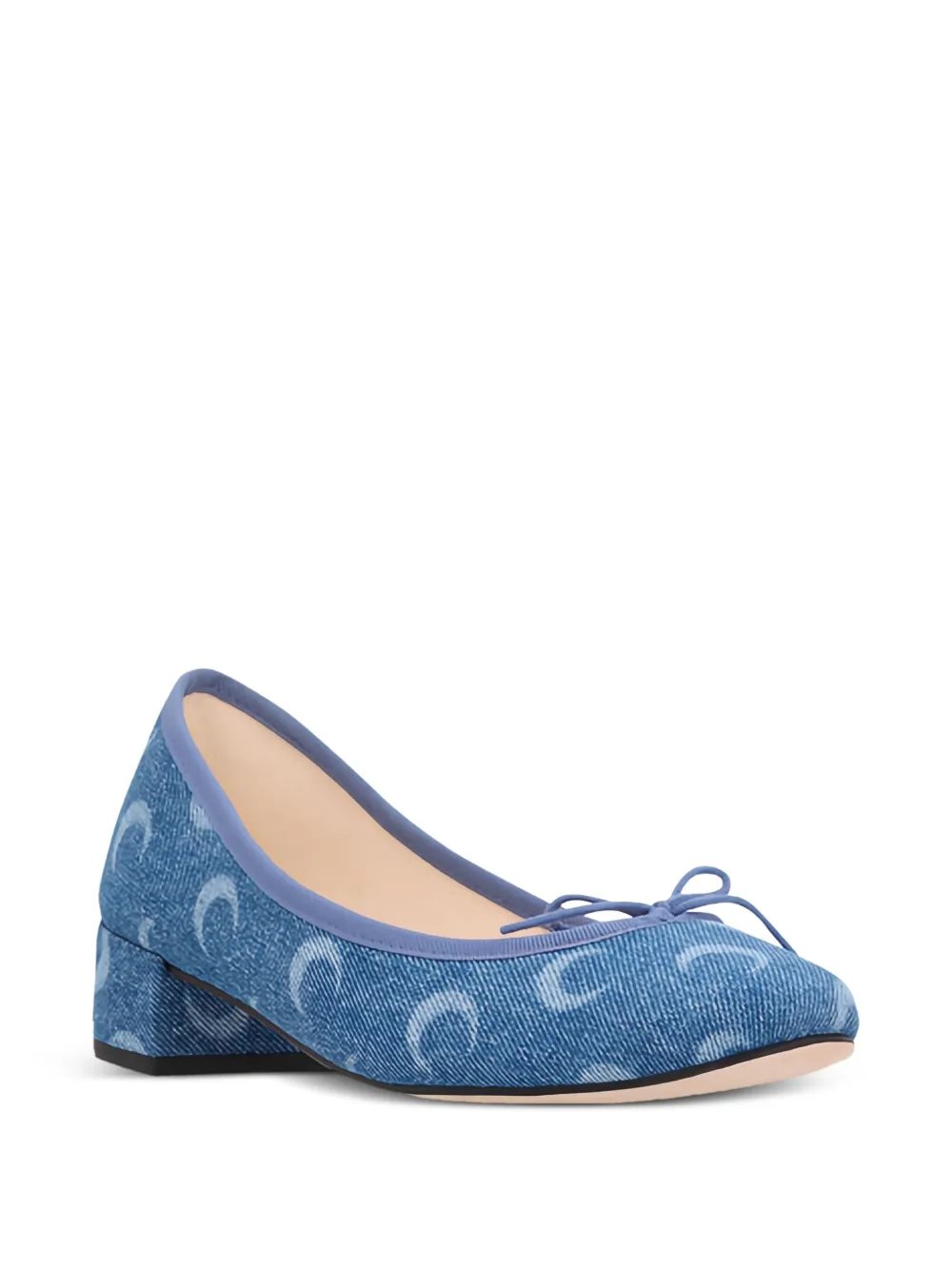 Repetto x Marine Serre Camille crescent moon-print heeled pumps | Heeled Pumps | Image 2