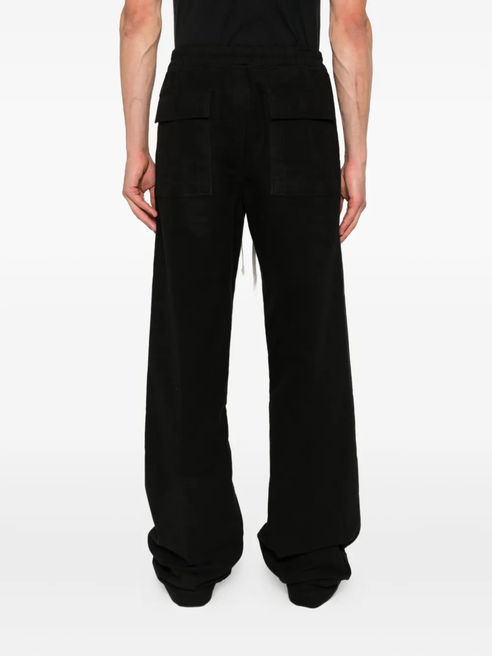 Rick Owens Straight broek van biologische katoenblend Zwart