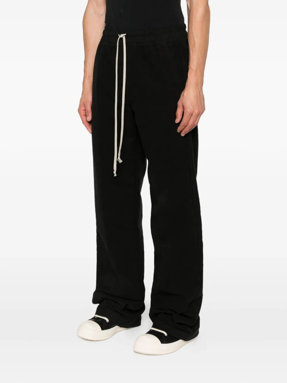 Rick Owens Straight broek van biologische katoenblend Zwart