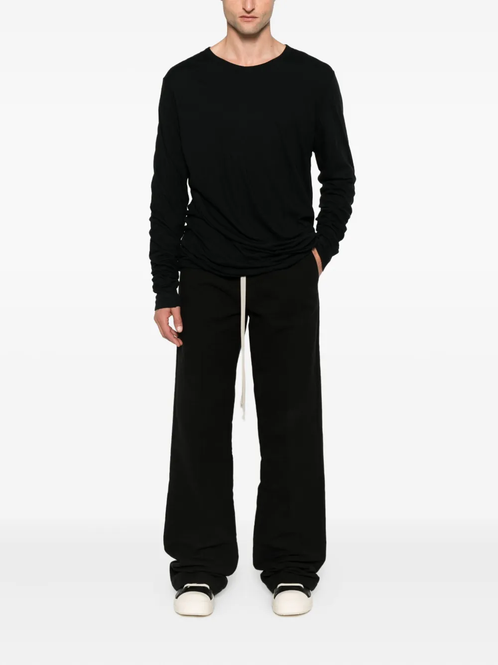 Rick Owens organic cotton-blend straight-leg trousers | Regular-Fit & Straight Leg Pants | Image 2