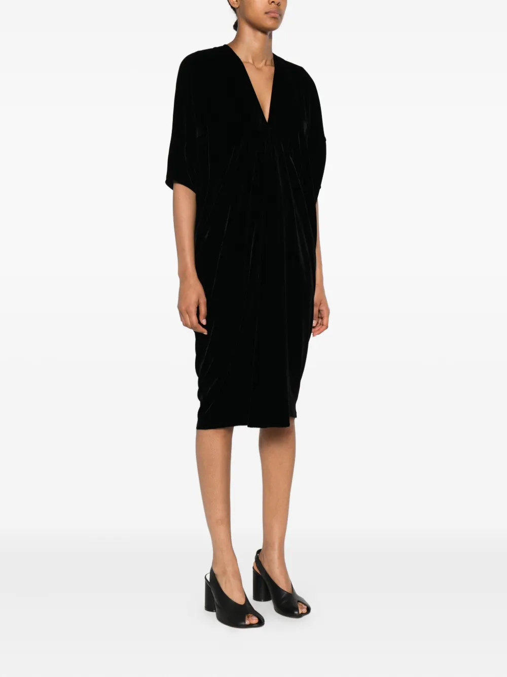 Rick Owens Jurk met V-hals Zwart