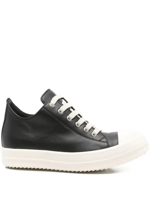 Rick Owens leather lace-up sneakers