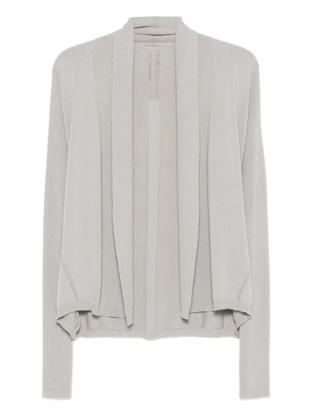 Rick Owens ribbed open-front cardigan Grijs