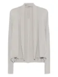 Rick Owens ribbed open-front cardigan - Grey
