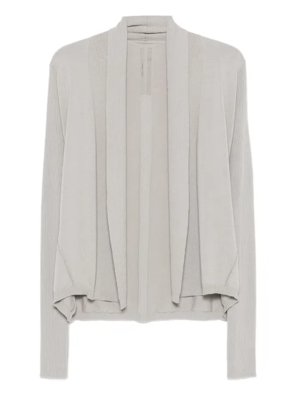 Rick Owens Ribbed open-front Cardigan | Grey | FARFETCH