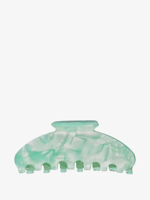 SALT & WAVE Aquamarine Moon marbled claw clip