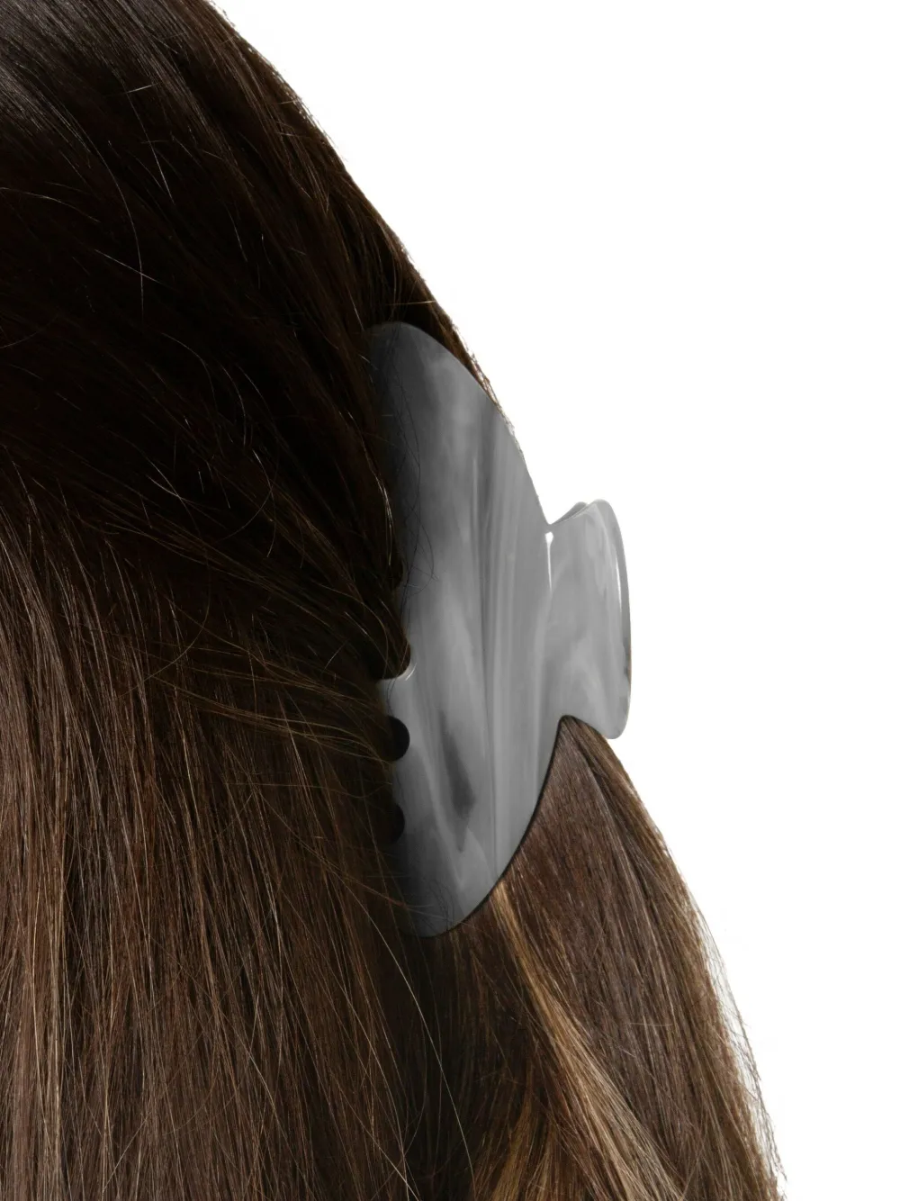 Salt & Wave Marble Effect Claw Clip In Gray