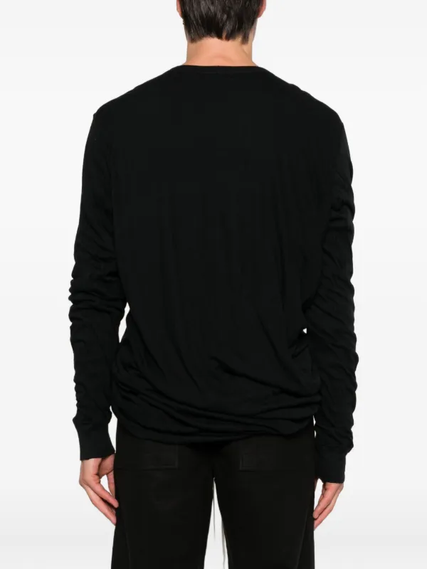 RICKOWENS♡オーガニックコットンTシャツ Rick Owens オーガニックコットン Tシャツ | ブラック | FARFETCH JP