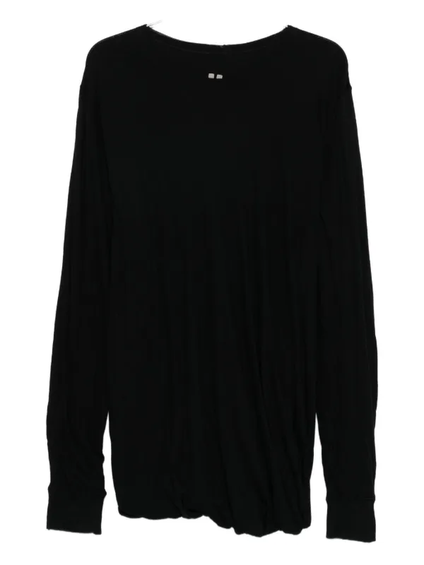 RICK OWENS Organic cotton t-shirt ブラック ホワイト グレー Rick Owens Organic Cotton T-shirt | Black | FARFETCH JO