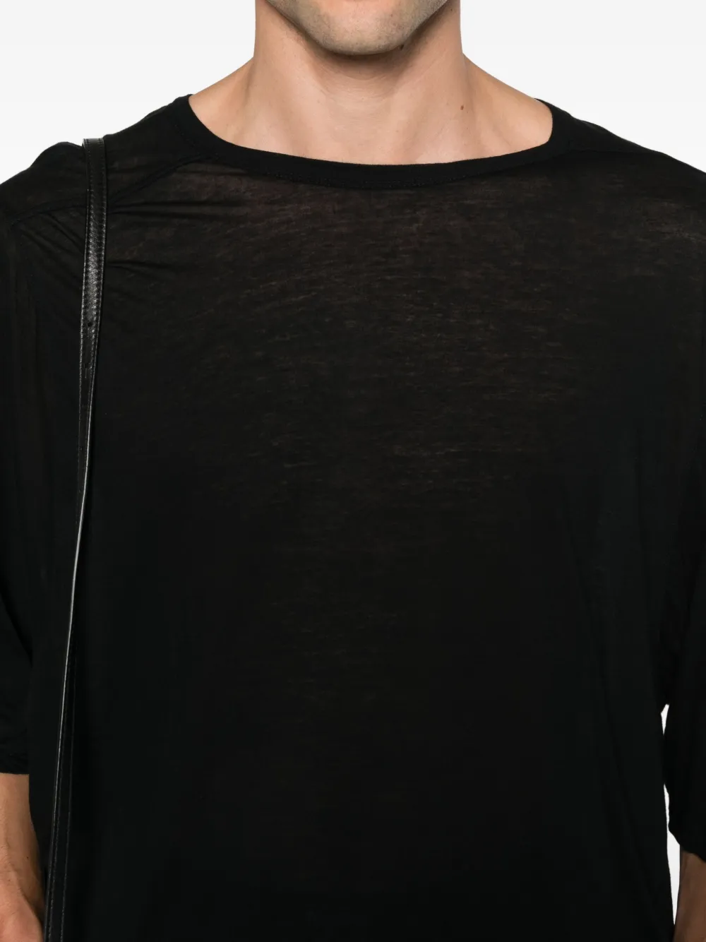 Rick Owens T-shirt van biologisch katoen Zwart