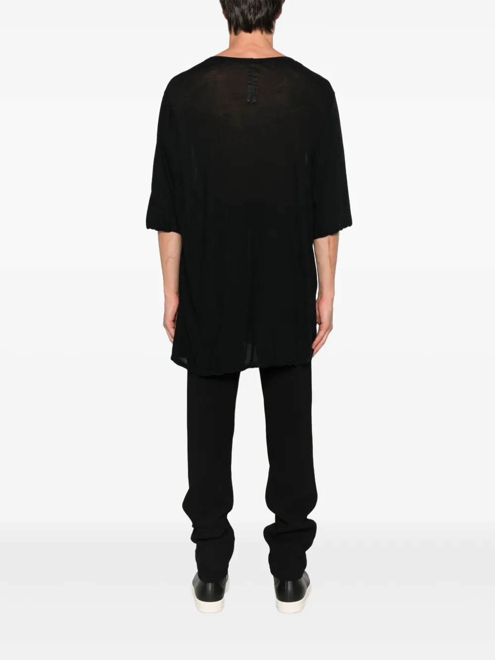 Rick Owens T-shirt van biologisch katoen Zwart