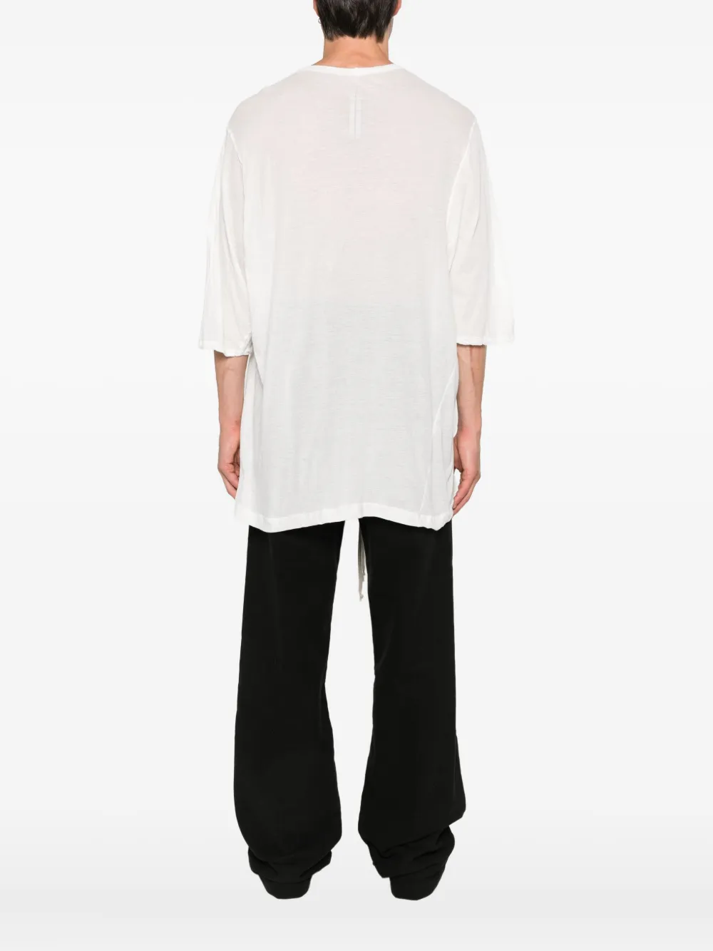 Rick Owens T-shirt van biologisch katoenen met lange mouwen Wit