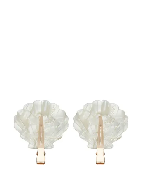 SALT & WAVE shell-shaped hair clips (set of two)