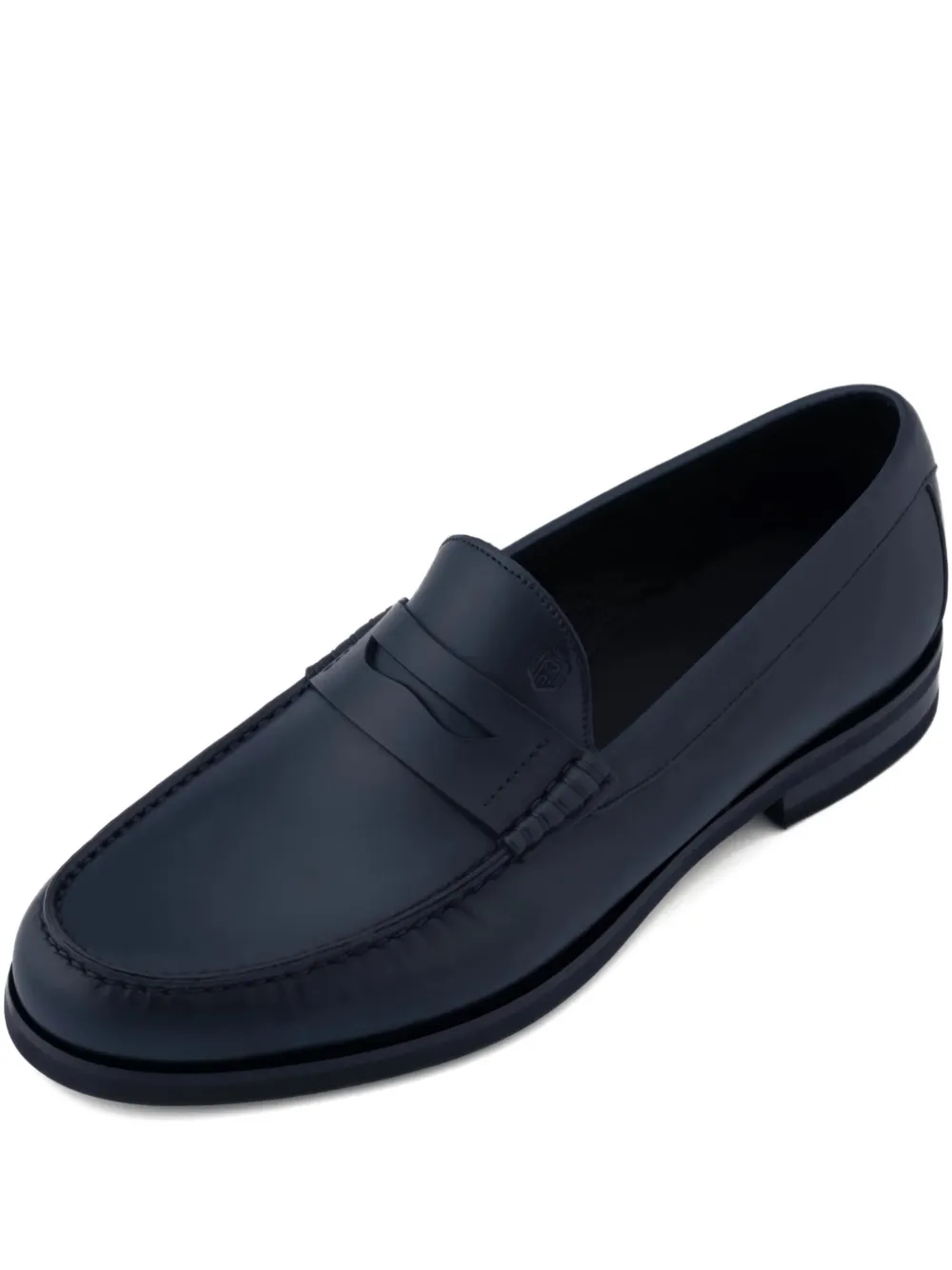 Tod's penny-strap leather loafers Blue