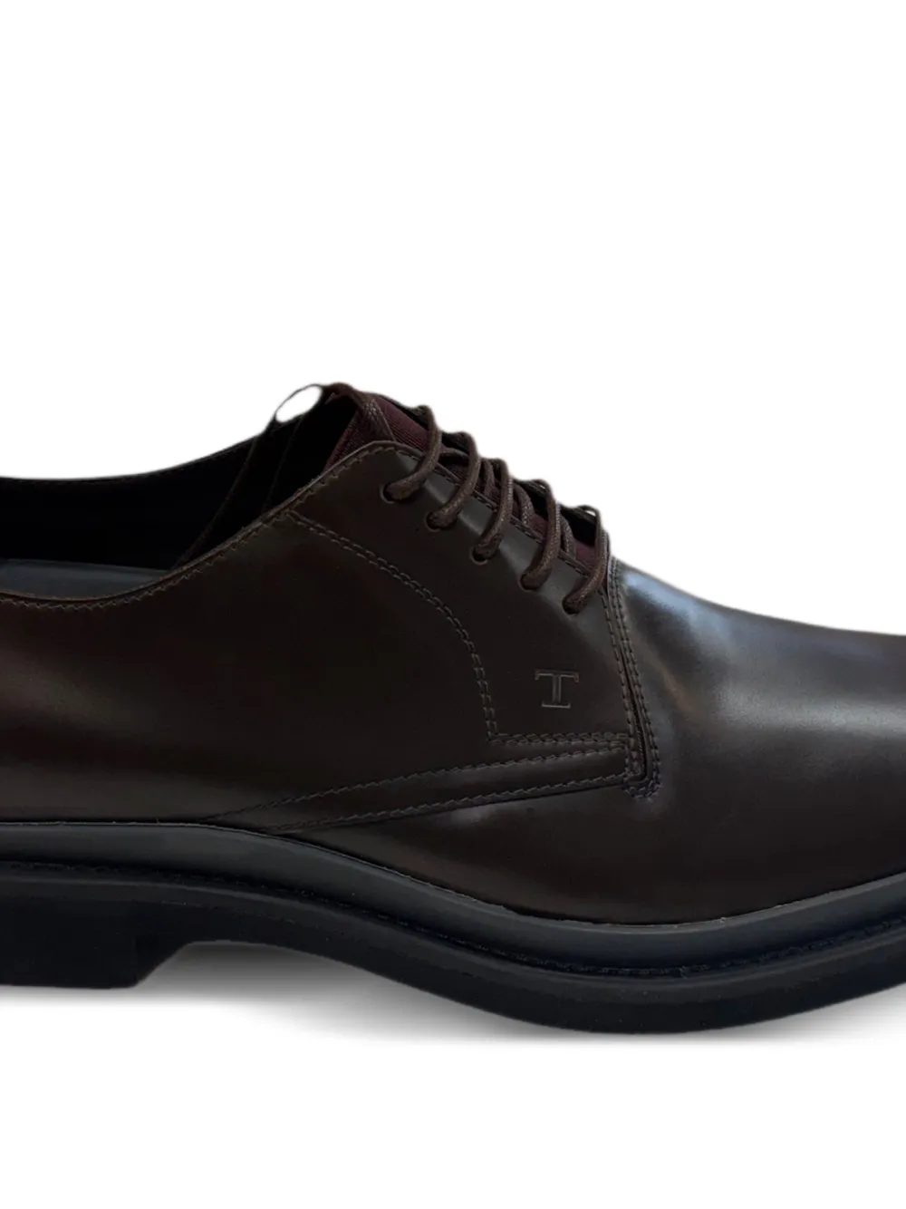Tod's lace-up leather oxford shoes Brown