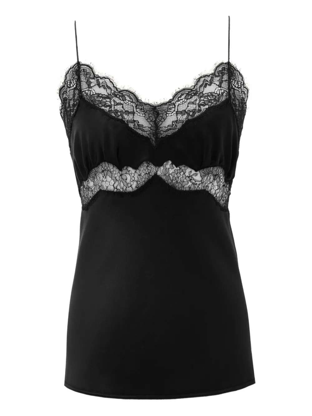 Saint Laurent silk-satin top | Black | Image 1