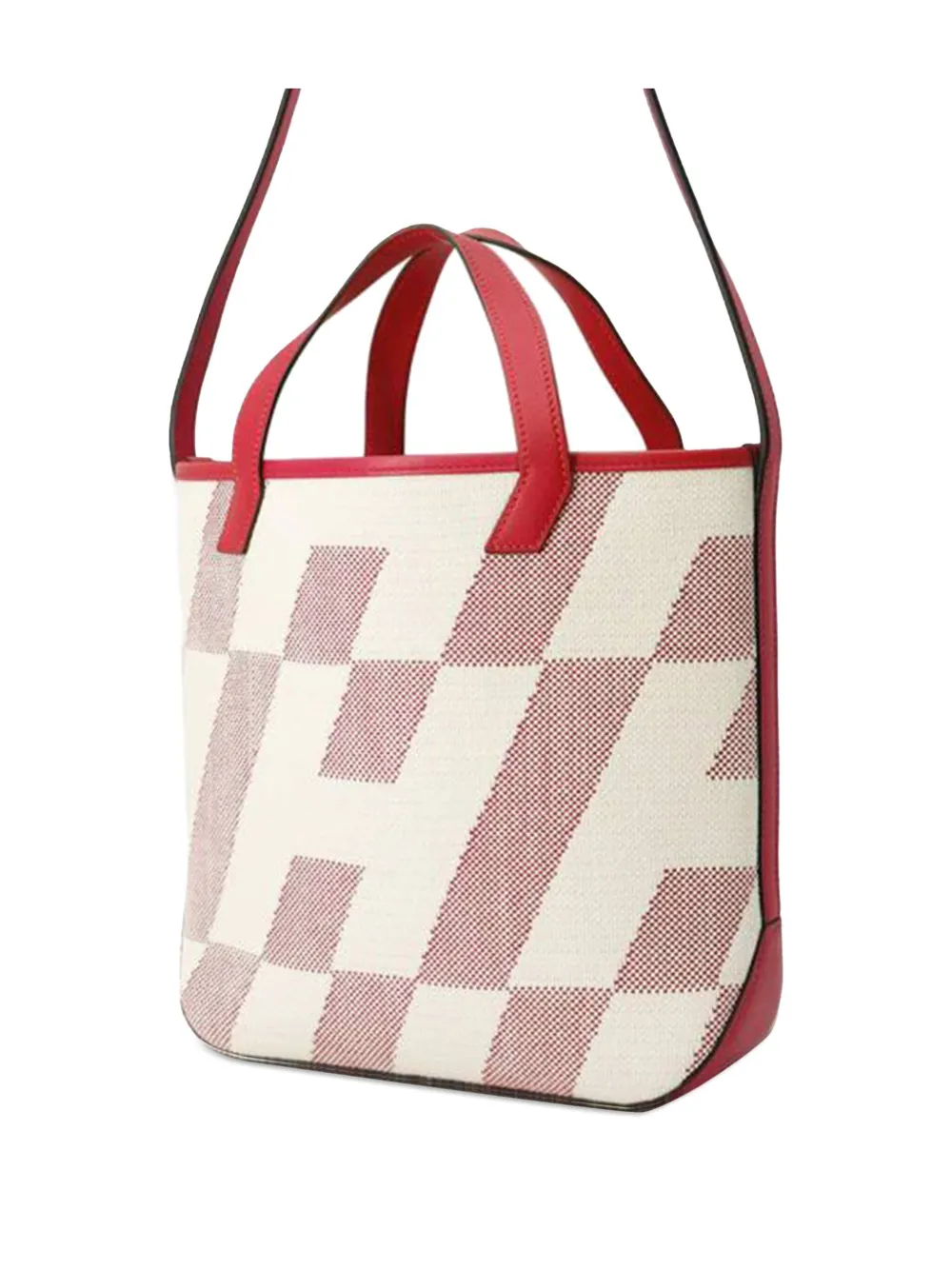 Pre-owned Hermes 2021 Toile And Swift Cabas H En Biais 27 Satchel