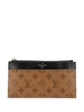 Louis Vuitton Pre-Owned 2020 Monogram Reverse Slim Purse long wallets - Black