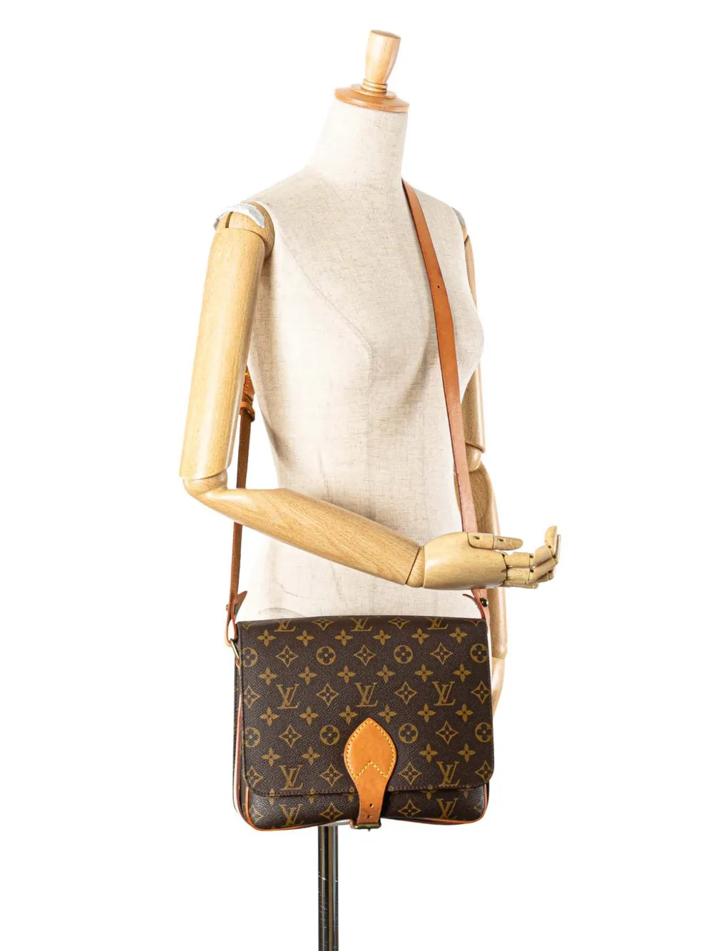 Louis Vuitton Pre-Owned 1984 Monogram Cartouchiere GM crossbody bag | Pre-Owned | Image 2