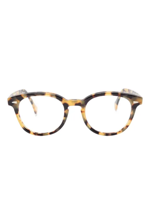 Family Affair tortoiseshell-pattern round-frame glasses