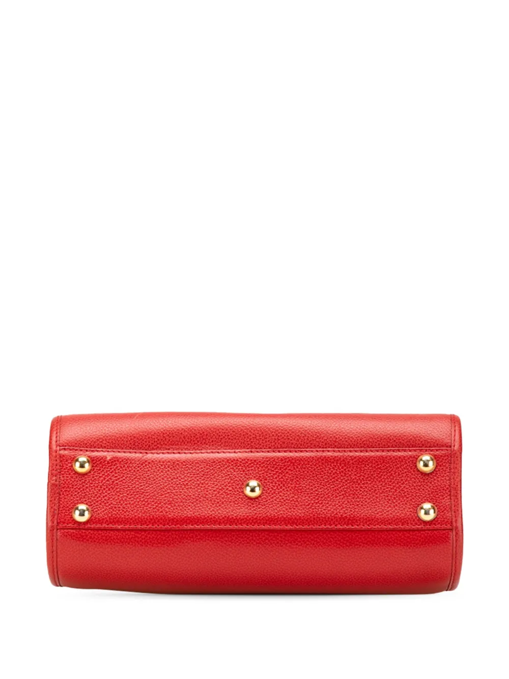 Pre-owned Burberry 20th Century Leather Shoulder Bag In Red